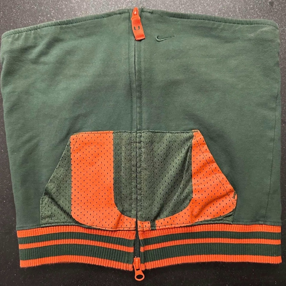 Nike Woman’s Green and Orange Athletic top with Contrast Accents